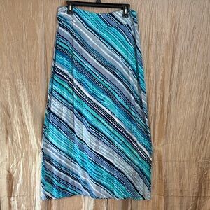 Blue Striped Women's Skirt
